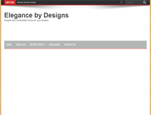 Tablet Screenshot of elegancebydesigns.com